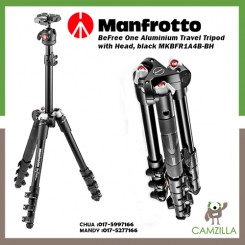 Manfrotto BeFree One Aluminium Travel Tripod with Head, black MKBFR1A4B-BH